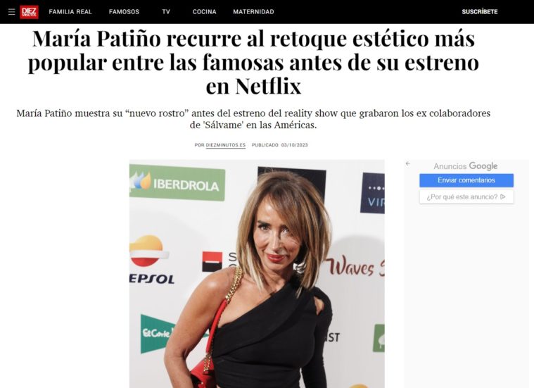 MARÍA PATIÑO RETOQUE DIEZMINUTOS